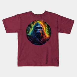 Bigfoot, King of the Forest Kids T-Shirt